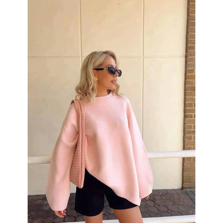 Stilla | Pullover i Blødt Strik Med Feminine Detaljer