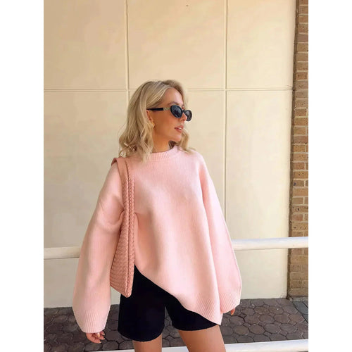 Stilla | Pullover i Blødt Strik Med Feminine Detaljer