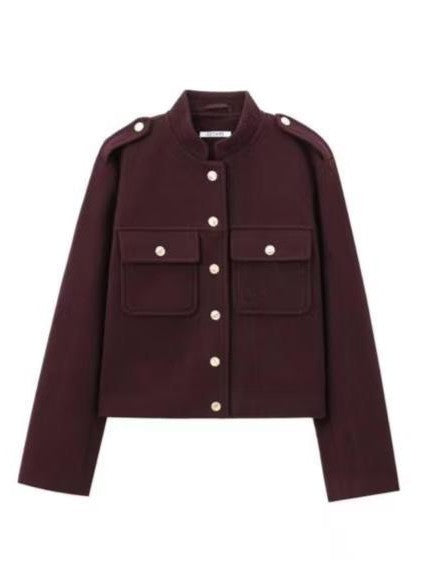 Stilla | Pocket Button-up Uldjakke