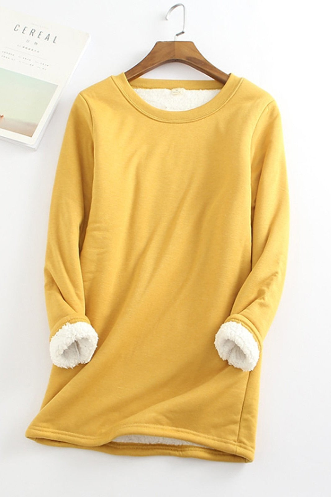 Stilla | Tunika Sweatshirt Løs Pasform Langærmet Blødt Fleece For Komfort