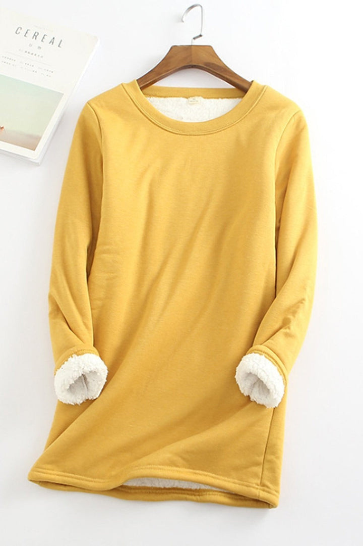 Stilla | Tunika Sweatshirt Løs Pasform Langærmet Blødt Fleece For Komfort