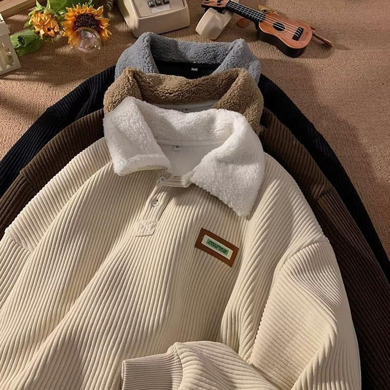 Stilla | Corduroy-Fleece-Kravepullover