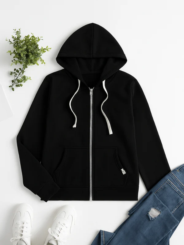 Stilla | Zip up hættepullover snortræk hætte