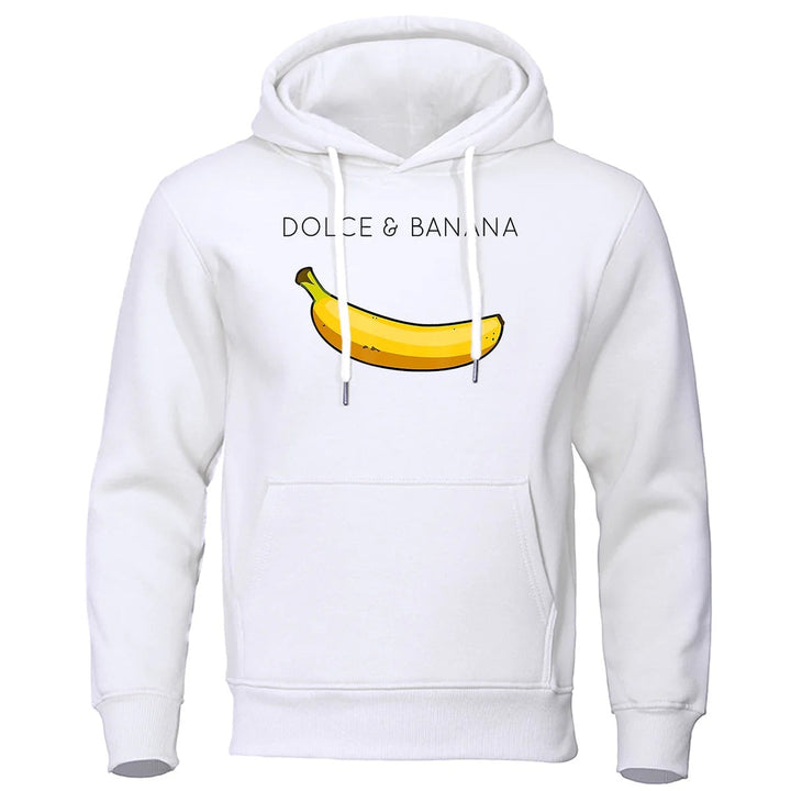 Stilla | Hoodie Afslappet Fit Bomuldsblanding Humoristisk Print