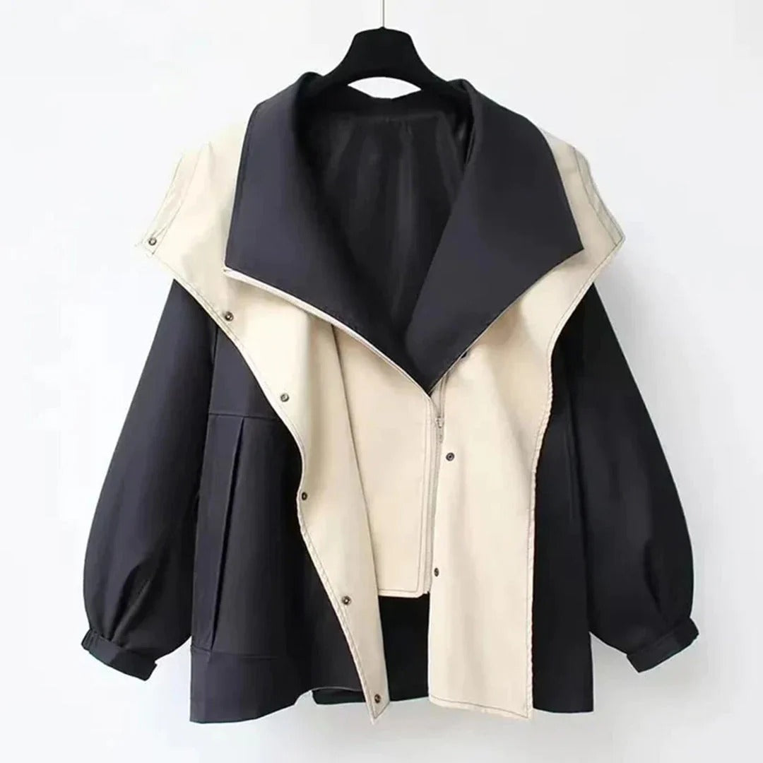 Stilla | Plus size pasform uldblanding statement krave justerbare manchetter