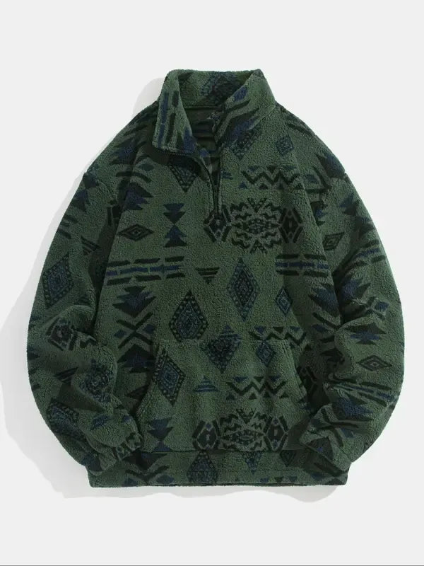 Stilla | Mønstret Fleece-Trøje