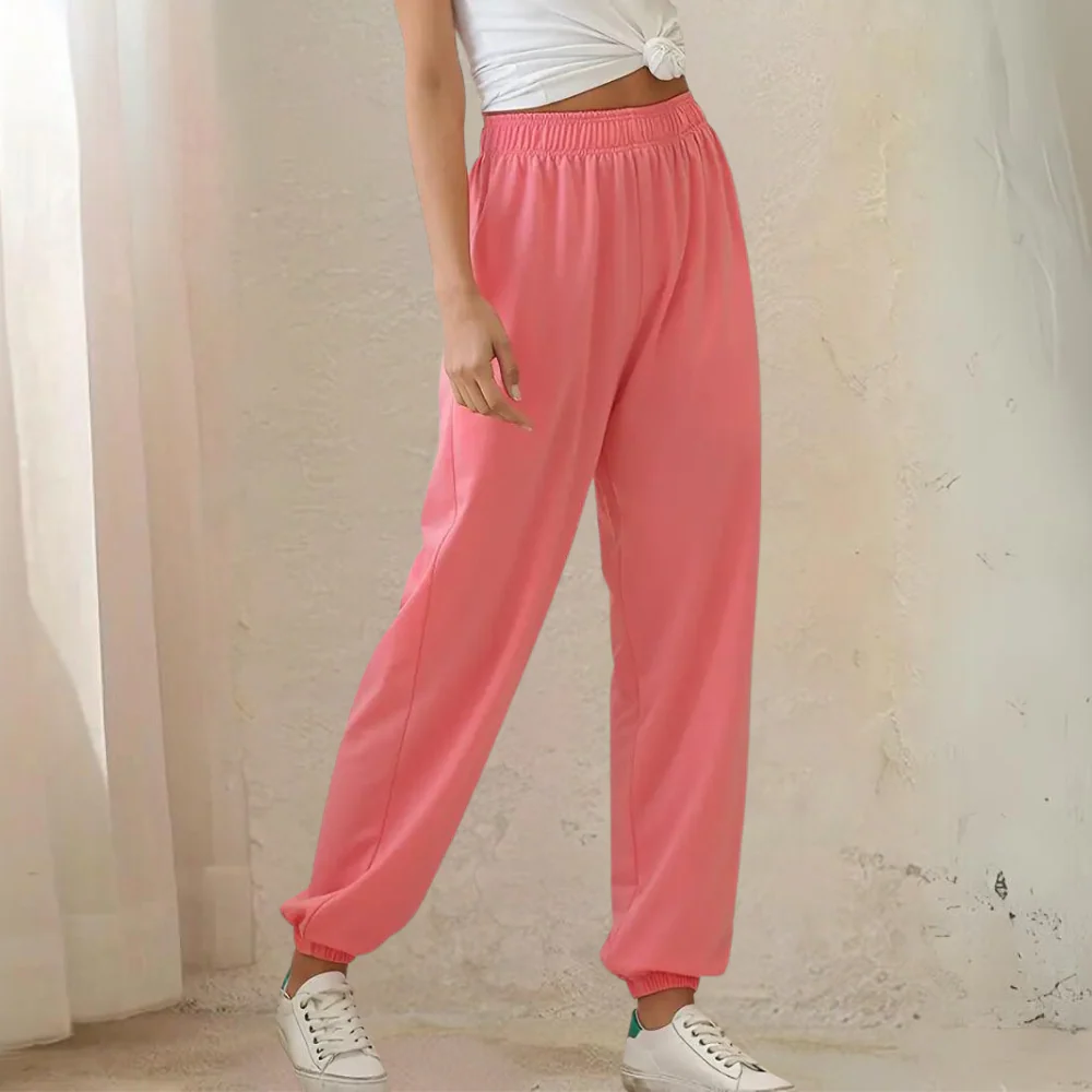 Stilla | Sweatpants Afslappet pasform bomuldsblanding Elastisk talje Ribkant