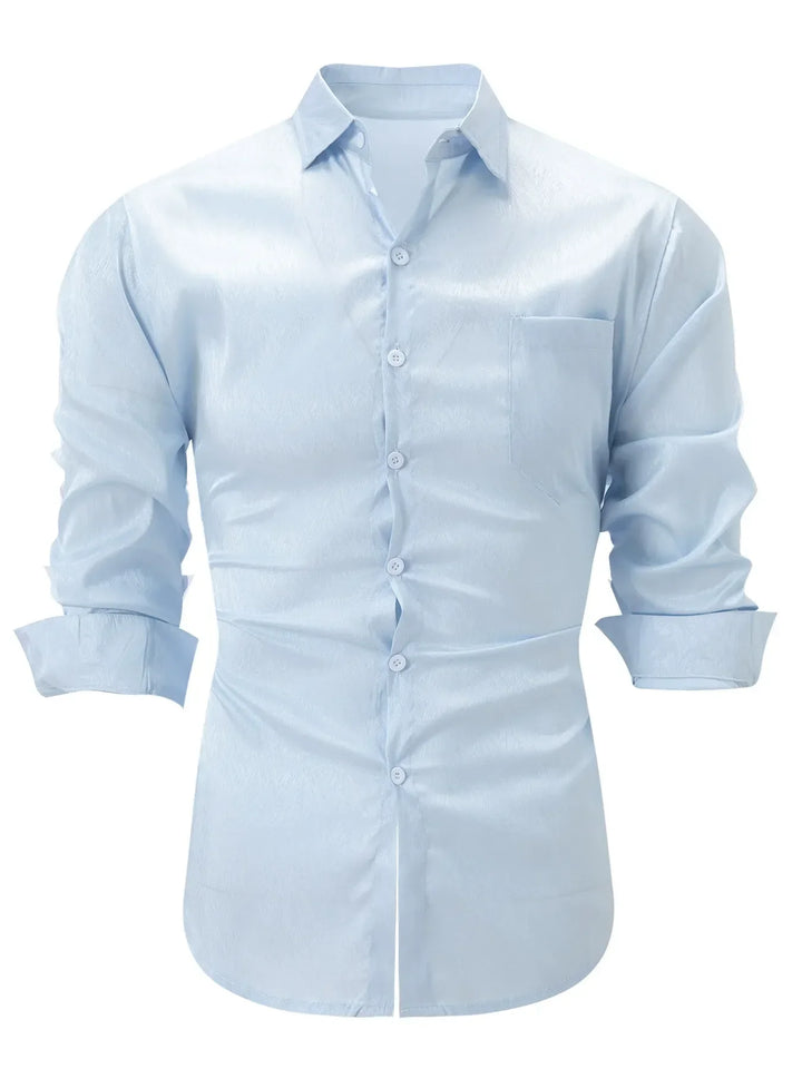 Stilla | Knapper Slim Fit Silke Fornemmelse Spids Krave Brystlomme