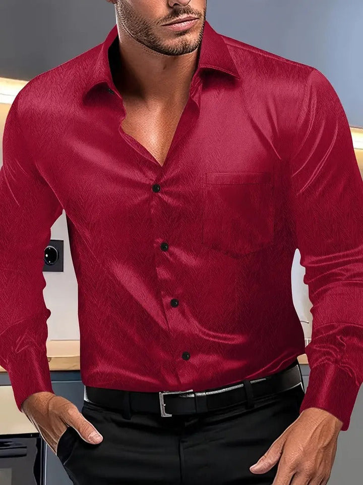 Stilla | Knapper Slim Fit Silke Fornemmelse Spids Krave Brystlomme