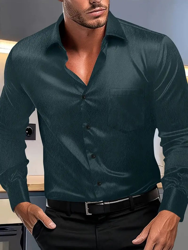Stilla | Knapper Slim Fit Silke Fornemmelse Spids Krave Brystlomme