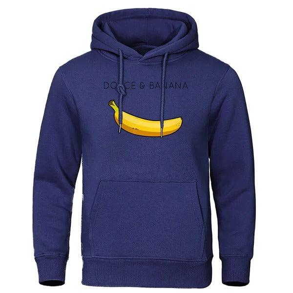 Stilla | Hoodie Afslappet Fit Bomuldsblanding Humoristisk Print
