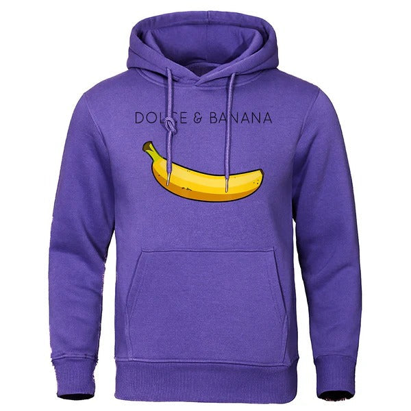 Stilla | Hoodie Afslappet Fit Bomuldsblanding Humoristisk Print