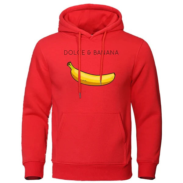 Stilla | Hoodie Afslappet Fit Bomuldsblanding Humoristisk Print