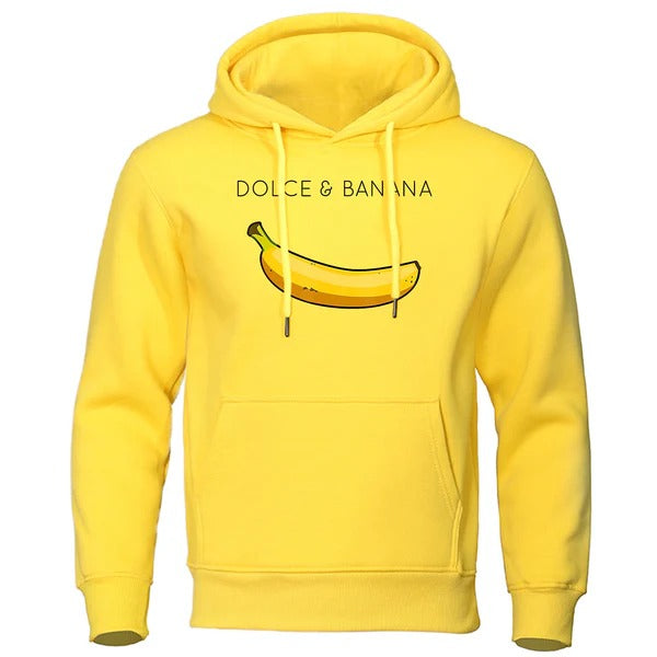 Stilla | Hoodie Afslappet Fit Bomuldsblanding Humoristisk Print