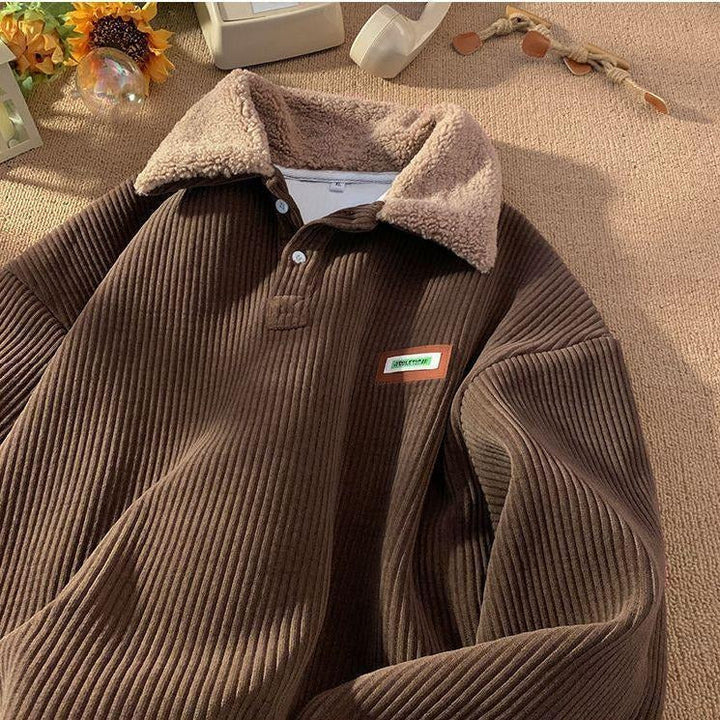Stilla | Corduroy-Fleece-Kravepullover