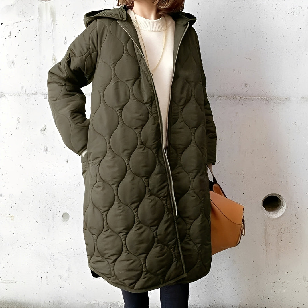 Stilla | Behagelig Parka med Hætte og Design