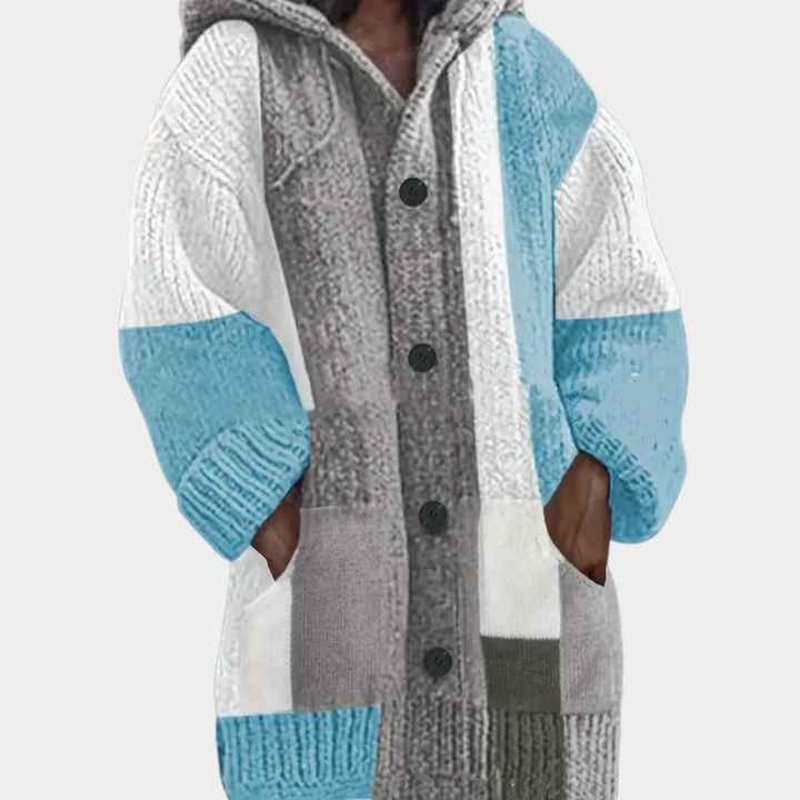 Stilla | Elegant Hætte Cardigan til Kvinder