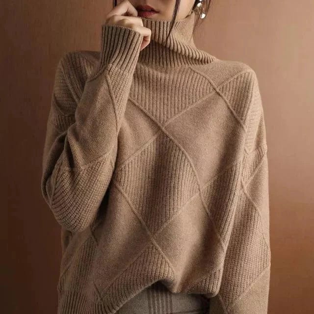 Stilla | Rib-Turtleneck-Trøje til Damer