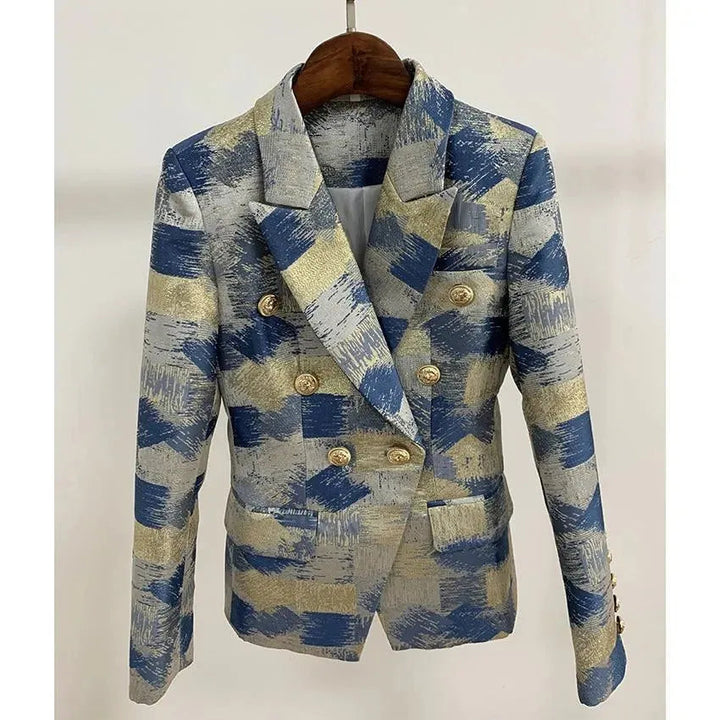 Stilla | Jacquard Blazer Dame - Casual - Trykt