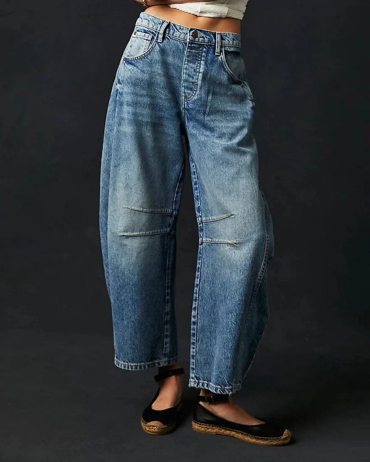 Stilla | Mid-Rise Barrel Jeans til Kvinder