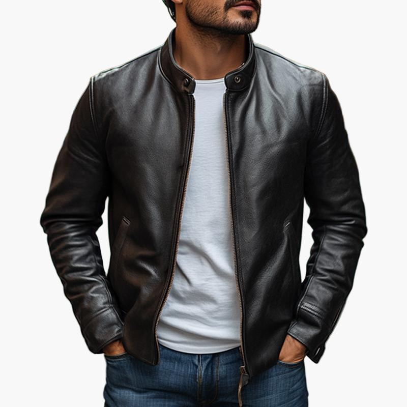 Stilla | Jakke - Moderne Slim Fit Design med Ståkrave, Stilig Hverdag- og Fritidsjakke