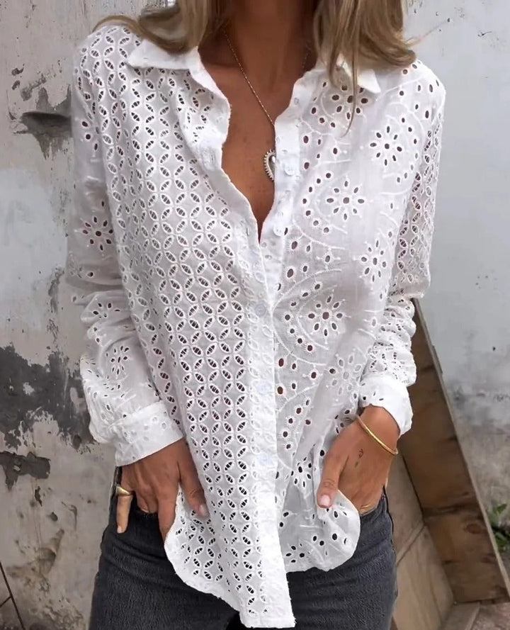 Stilla | Bluse Lange Ærmer V-hals Bluse