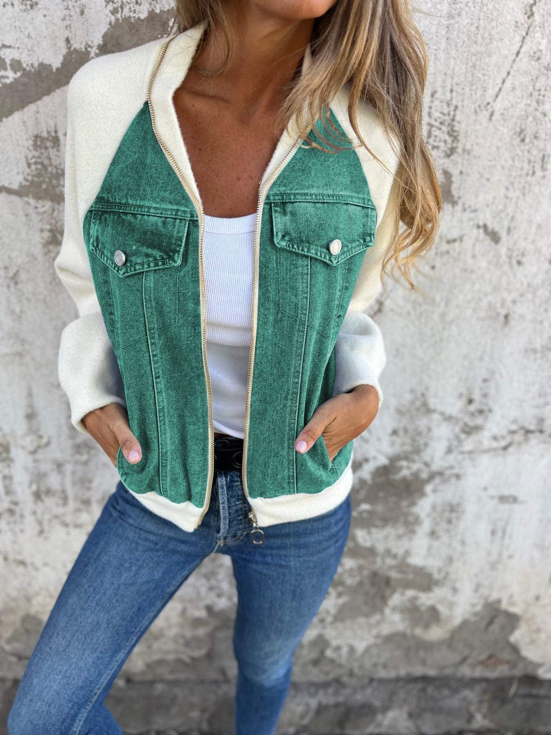 Stilla | Casual V-Hals Ykkers Jakke