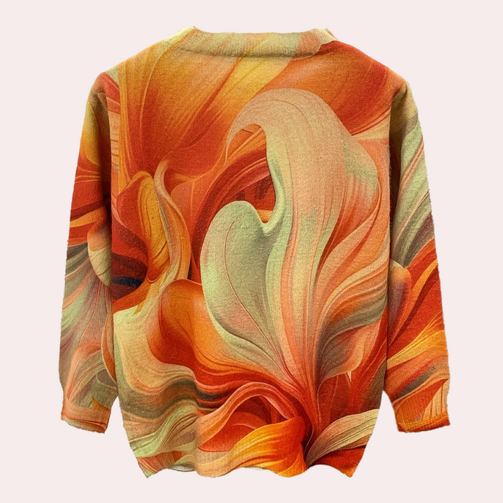 Stilla | Livlig Mønstret Sweater til Kvinder