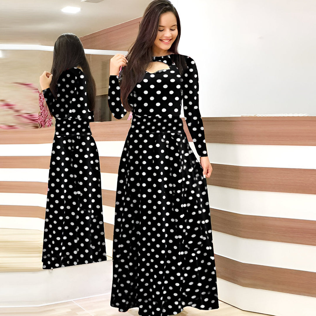 Stilla | Elegante Blomster Maxi Kjole Til Efteråret
