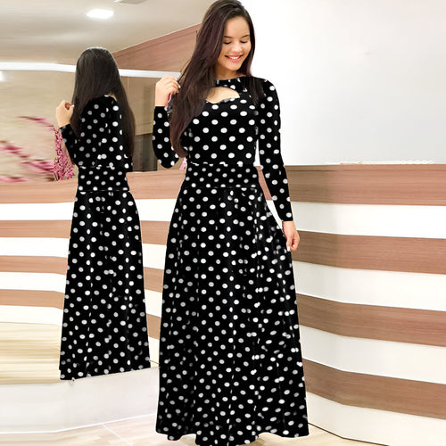 Stilla | Elegante Blomster Maxi Kjole Til Efteråret