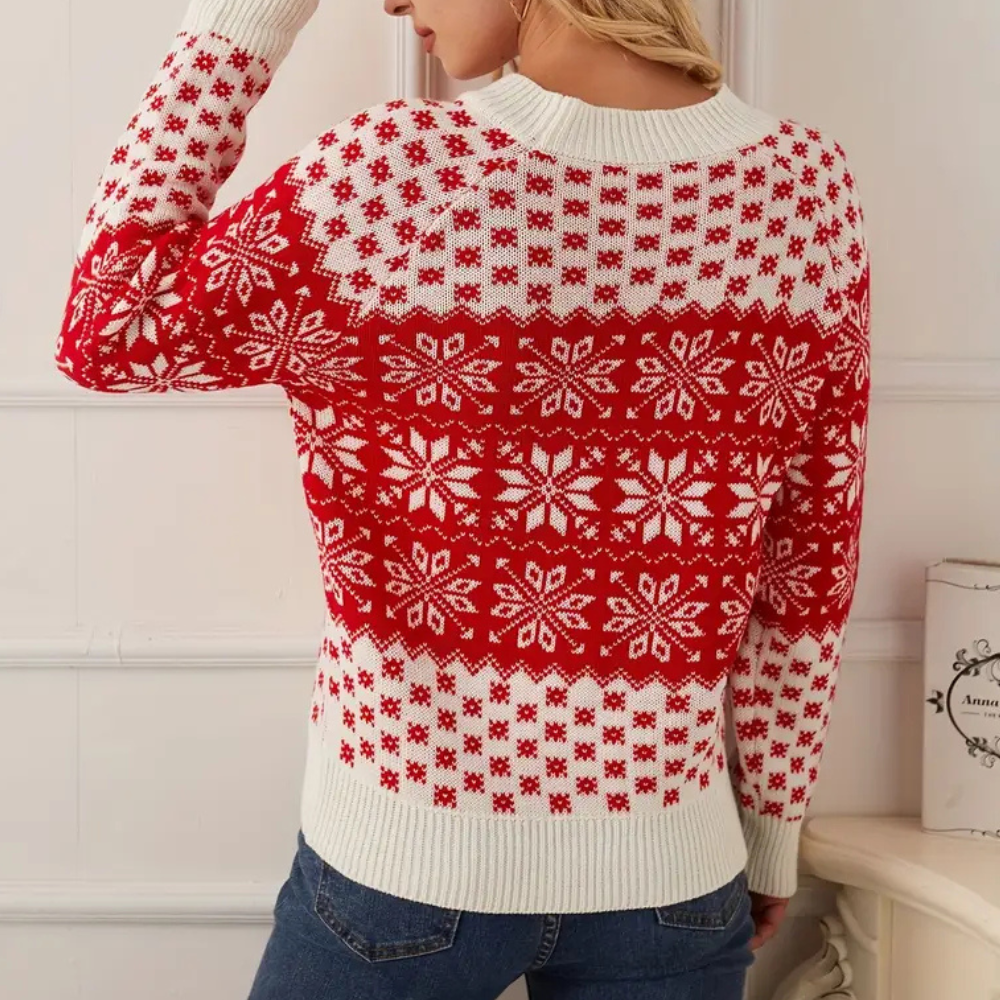 Stilla | Jule Snefnug Pullover til Kvinder