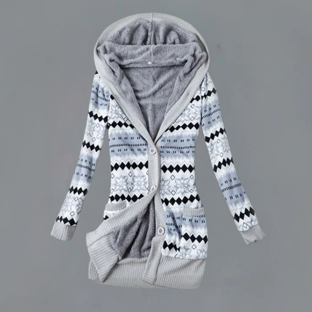 Stilla | Trendy Cardigan med Hætte til Kvinder