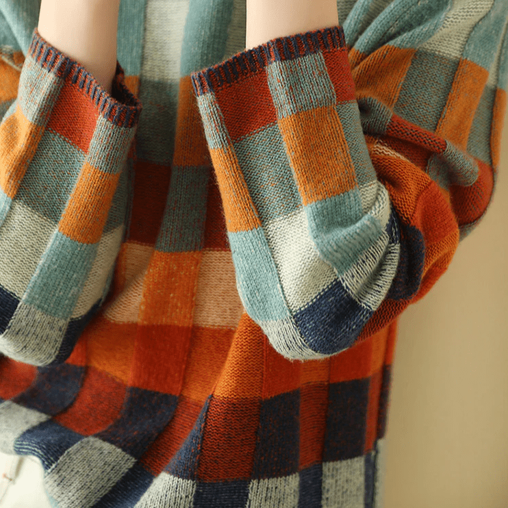 Stilla | Couture-Patchwork-Highnecktrøje