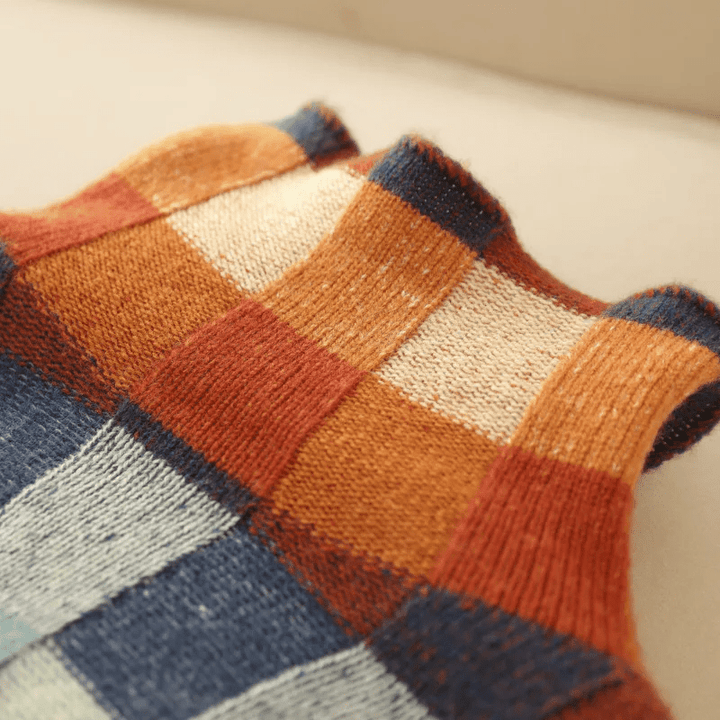 Stilla | Couture-Patchwork-Highnecktrøje