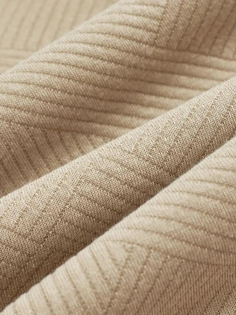 Stilla | Jacquard Halv-zip Sweatshirt