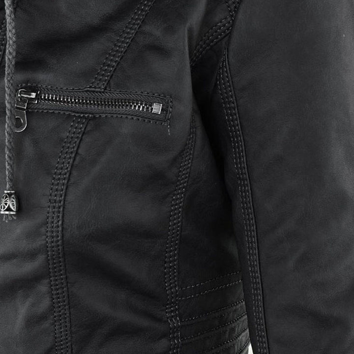 Stilla | Dame Hætte Slim Fit Bikerjakke