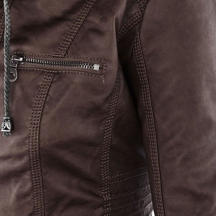 Stilla | Dame Hætte Slim Fit Bikerjakke