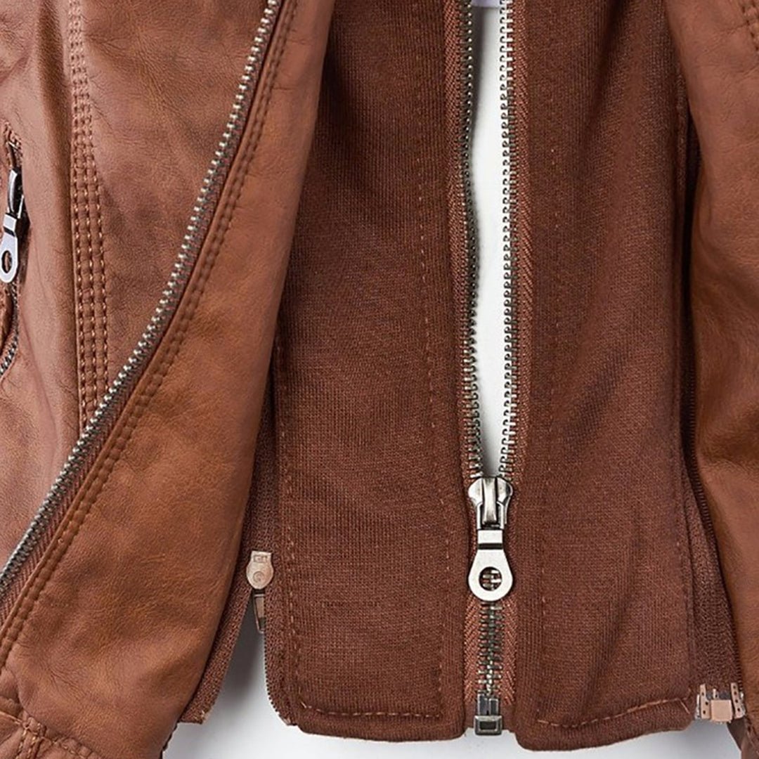 Stilla | Dame Hætte Slim Fit Bikerjakke
