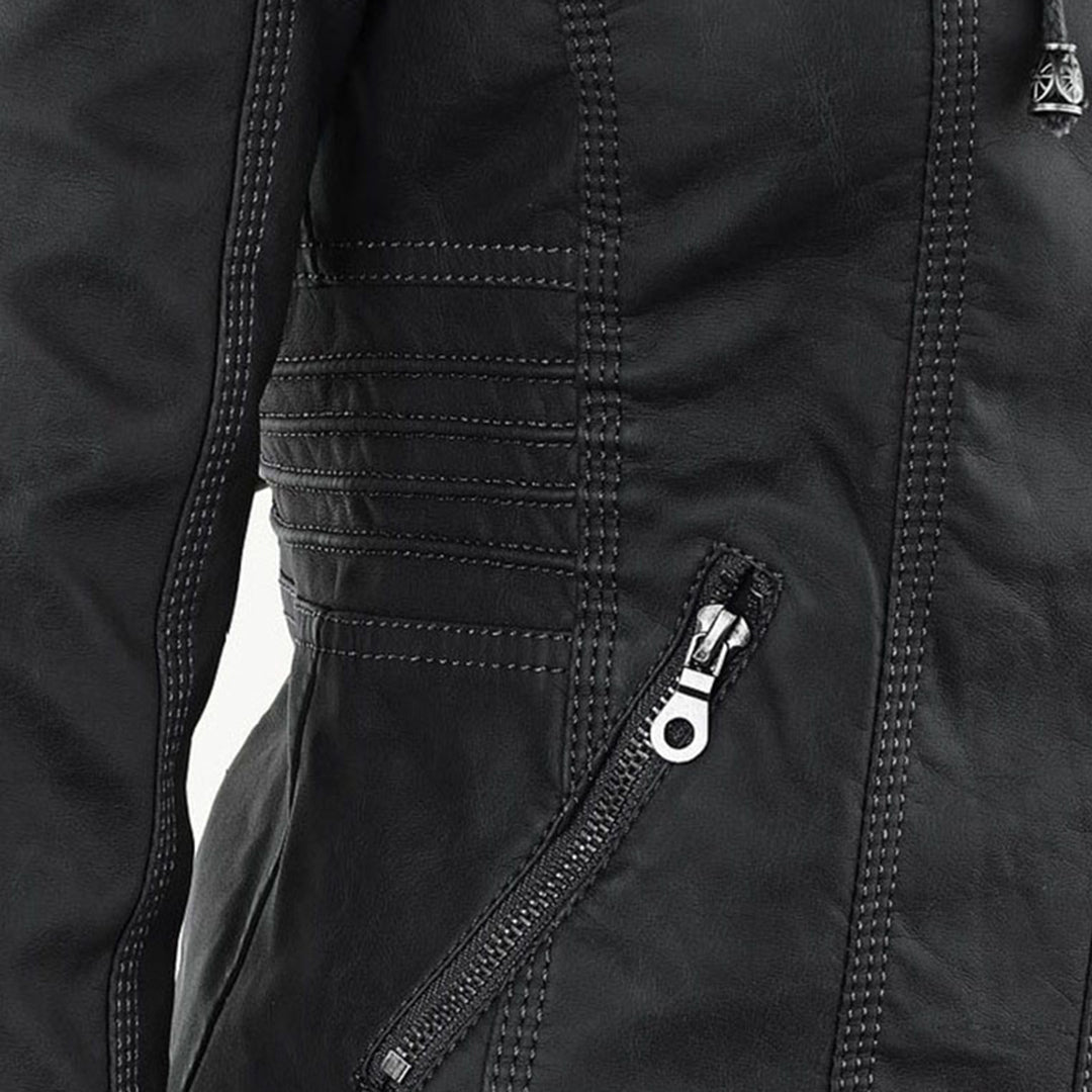 Stilla | Dame Hætte Slim Fit Bikerjakke