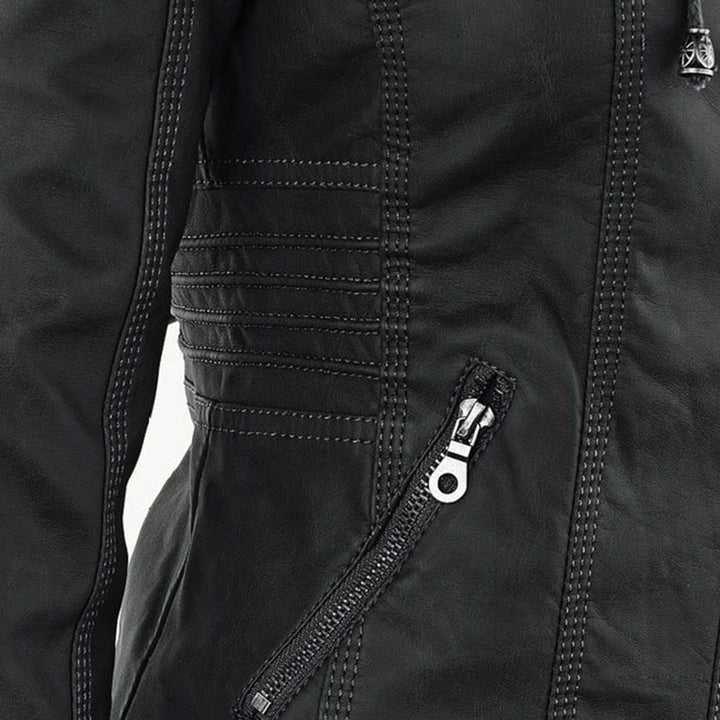 Stilla | Dame Hætte Slim Fit Bikerjakke