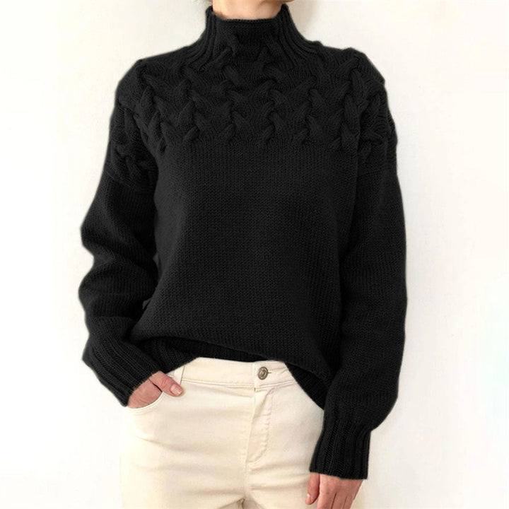 Stilla | Strik høj hals sweater til kvinder