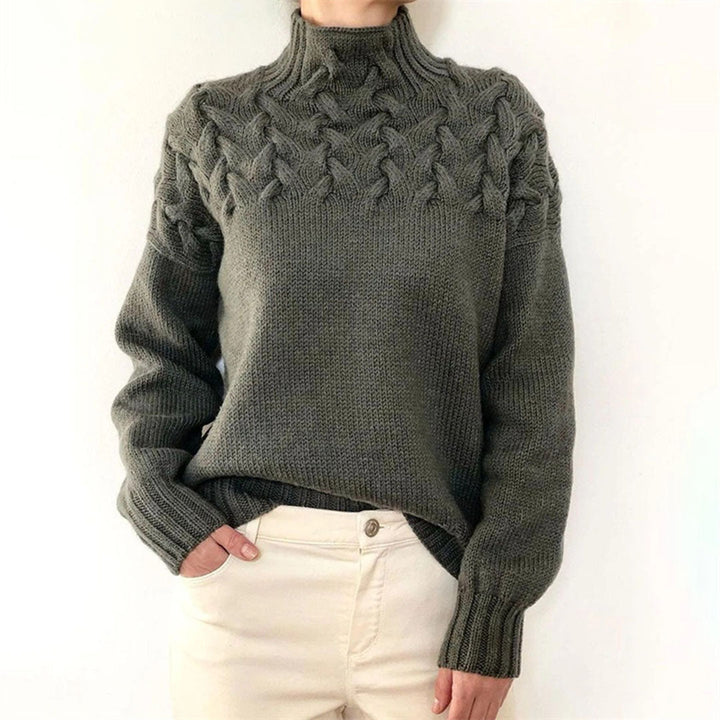 Stilla | Strik høj hals sweater til kvinder