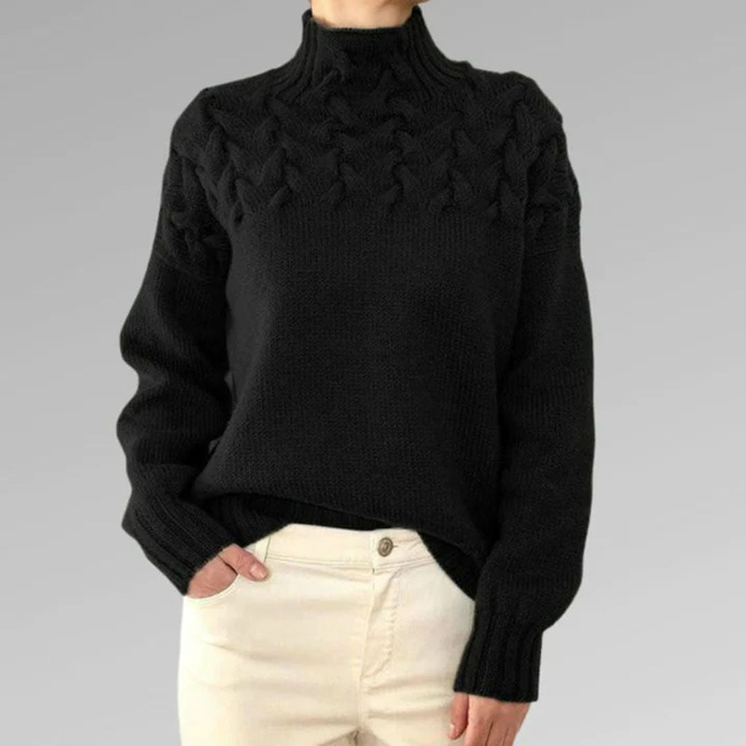 Stilla | Strik høj hals sweater til kvinder
