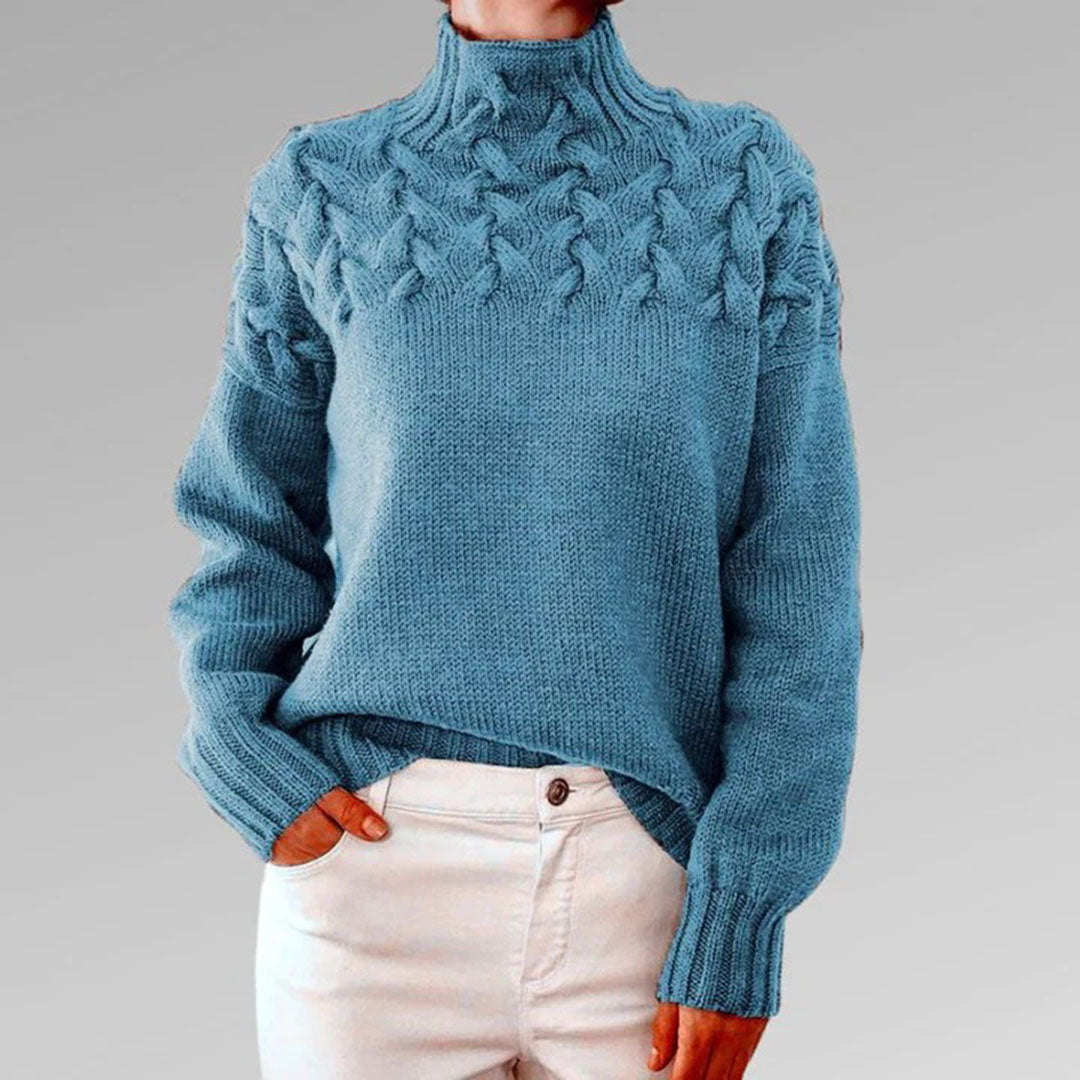 Stilla | Strik høj hals sweater til kvinder