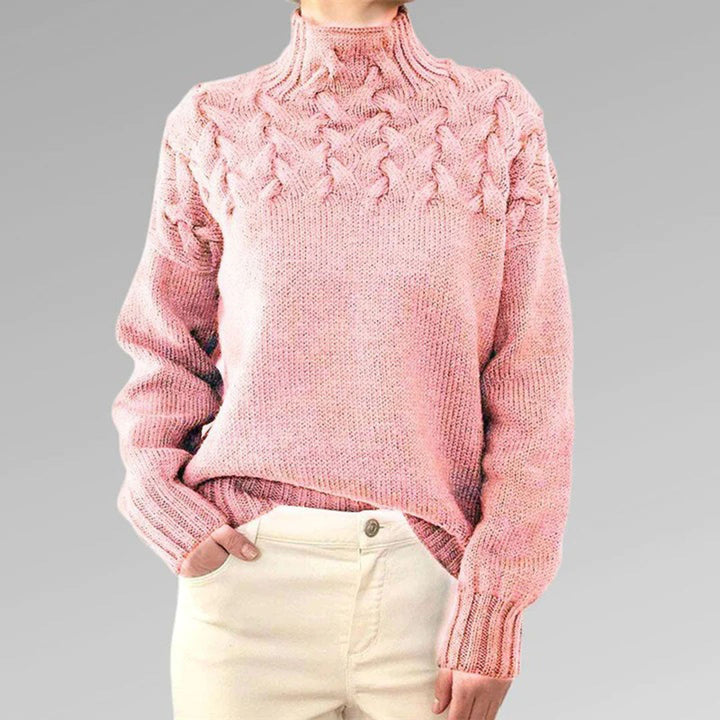 Stilla | Strik høj hals sweater til kvinder