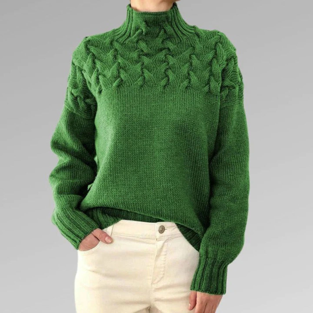 Stilla | Strik høj hals sweater til kvinder