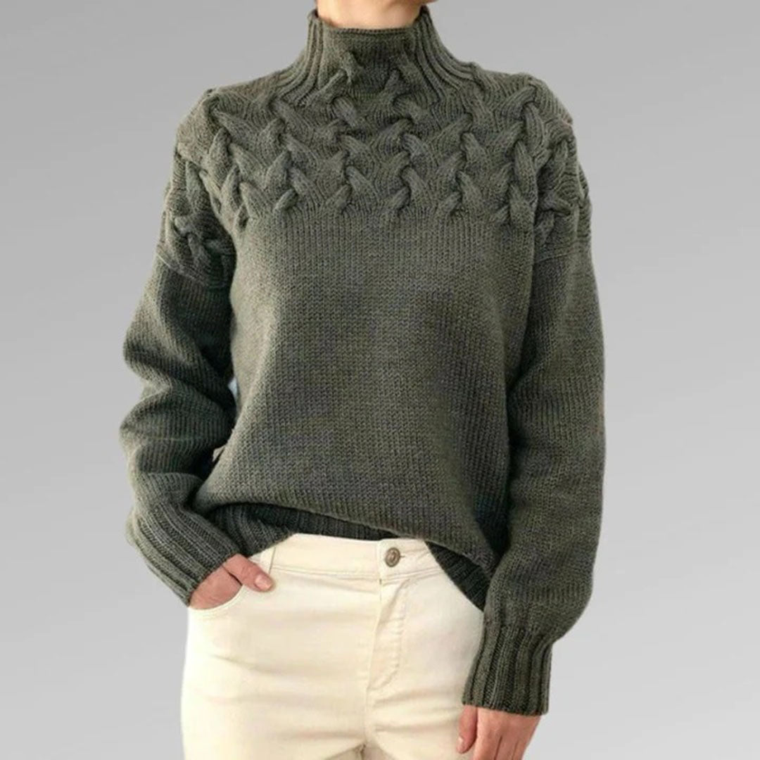 Stilla | Strik høj hals sweater til kvinder