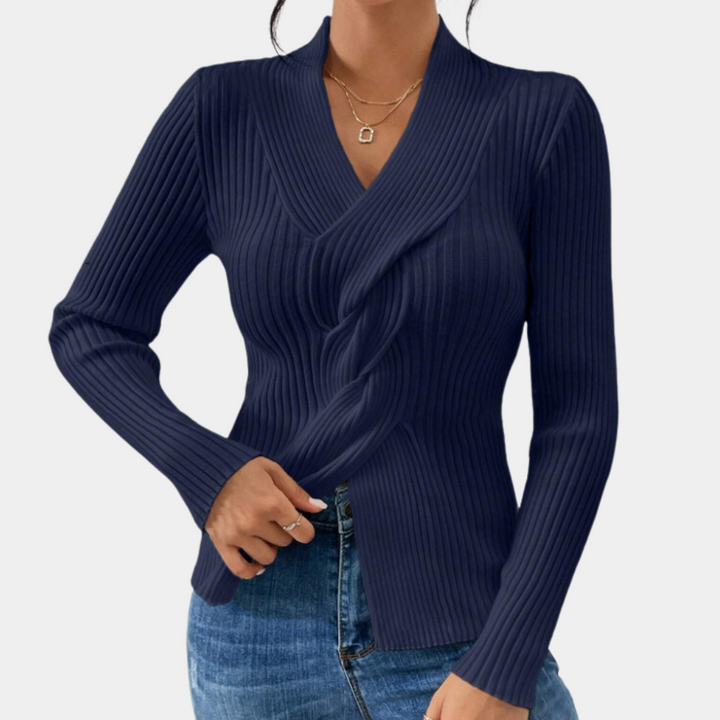 Stilla | Moderne V-Hals Sweater til Kvinder