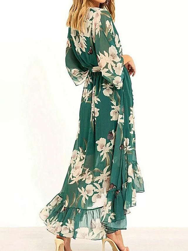 Stilla | Vibrant Honeycomb Print Maxi Dress