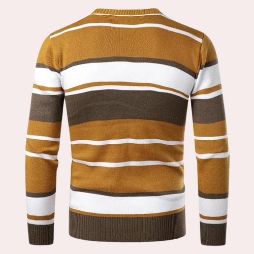 Stilla | Stribet Sweater til Mænd